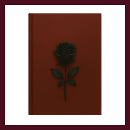 Couverture avant du carnet Le murmure du cuir inspiré du romantisme gothique