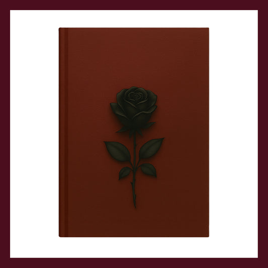 Couverture avant du carnet Le murmure du cuir inspiré du romantisme gothique