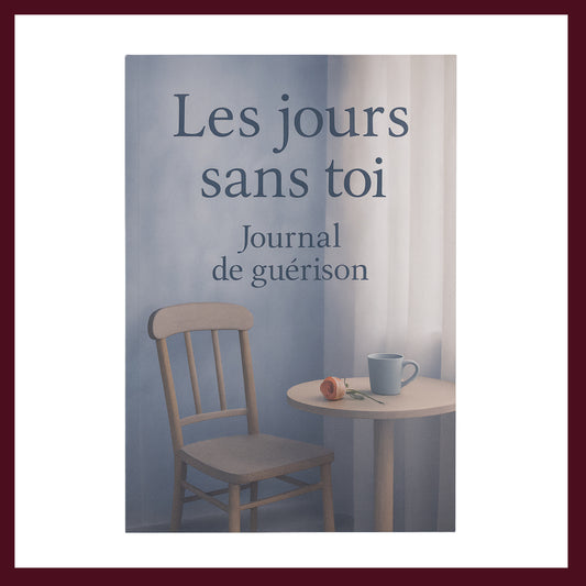 Couverture avant du carnet Les jours sans toi inspiré du romantisme gothique