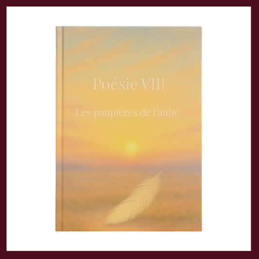 Couverture avant du carnet Poésie VIII : Les paupières de l'aube inspiré du romantisme gothique