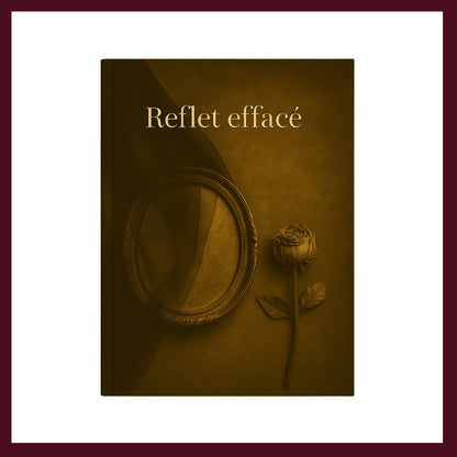 Couverture avant du carnet Reflet effacé inspiré du romantisme gothique