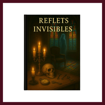 Couverture avant du carnet Collector Reflets Invisibles inspiré du romantisme gothique