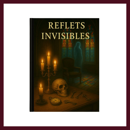 Couverture avant du carnet Collector Reflets Invisibles inspiré du romantisme gothique