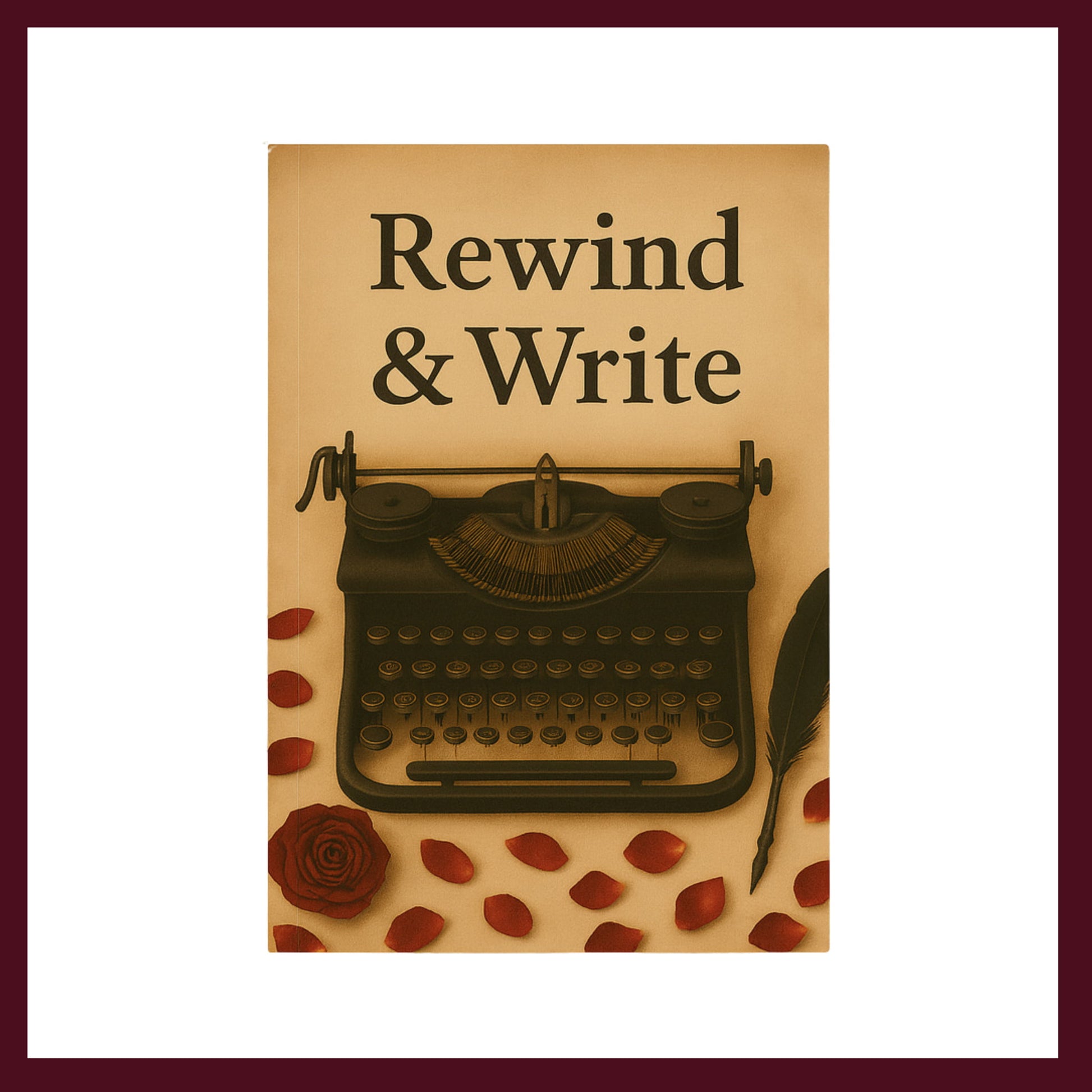Couverture avant du carnet Rewind&Write inspiré du romantisme gothique