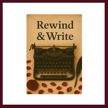 Couverture avant du carnet Rewind&Write inspiré du romantisme gothique